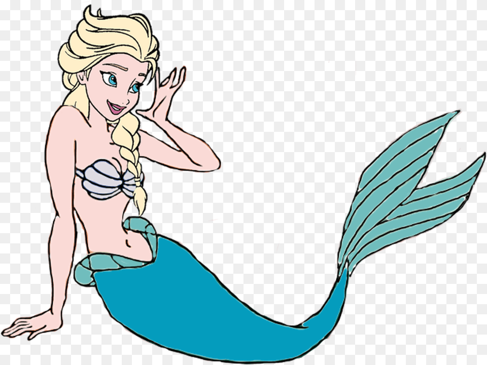 Mermaid Clipart Elsa, Baby, Person, Clothing, Swimwear Free Png