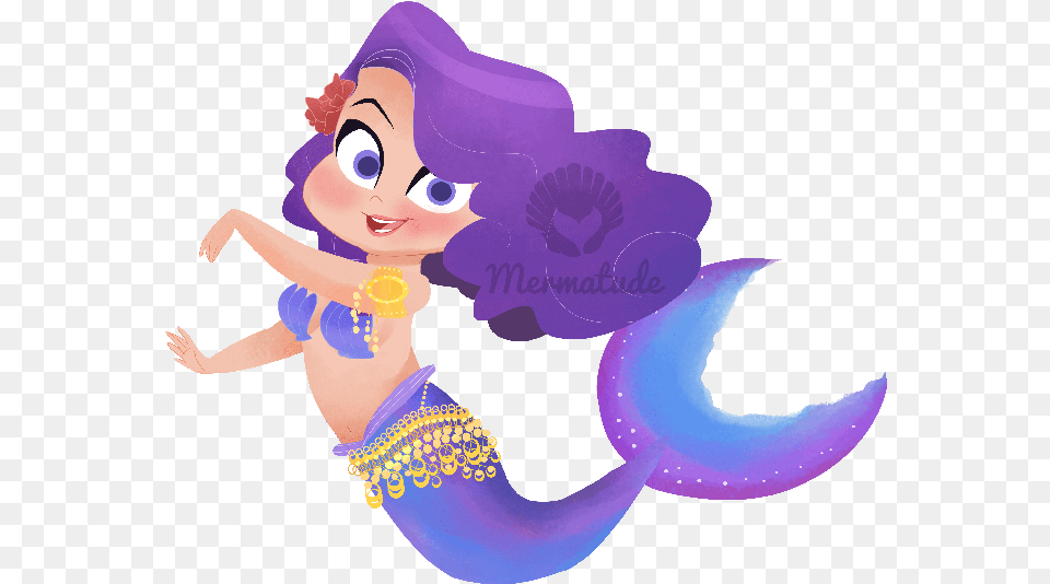 Mermaid Dance, Purple, Baby, Person, Face Png Image