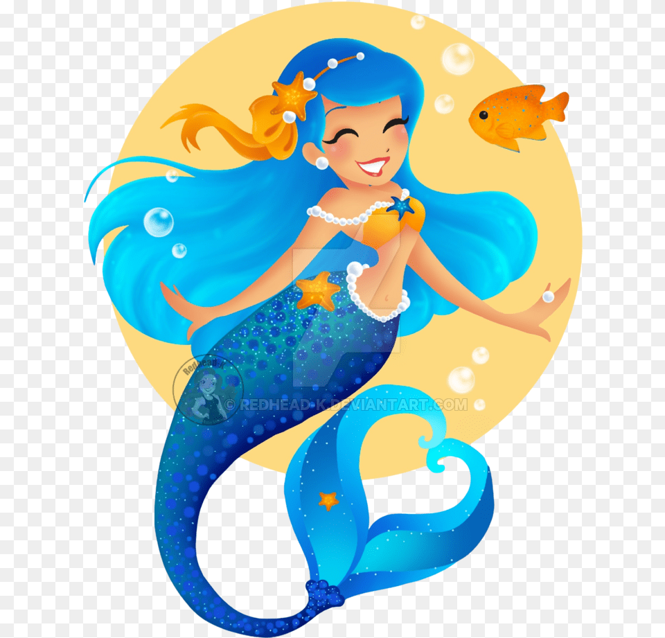 Mermaid Drawing Cliparts Blue Mermaid Clipart, Animal, Fish, Sea Life, Face Free Png Download