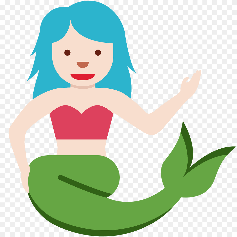 Mermaid Emoji Clipart, Elf, Baby, Face, Head Free Png Download