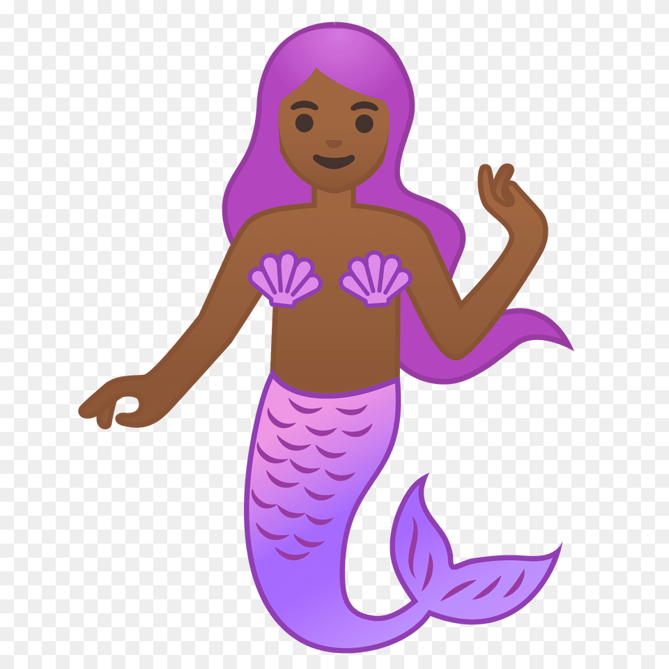 Mermaid Emoji Clipart, Purple, Water, Swimming, Sport Png