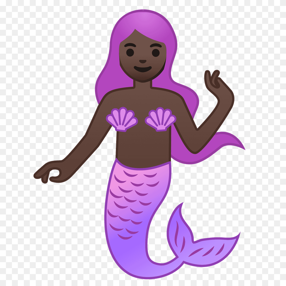 Mermaid Emoji Clipart, Purple, Baby, Person, Head Png
