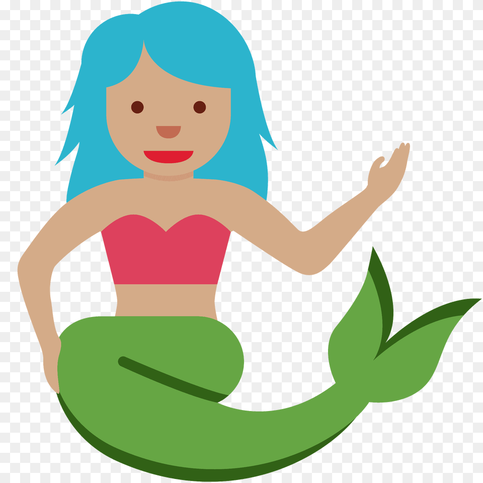 Mermaid Emoji Clipart, Elf, Baby, Person, Face Png