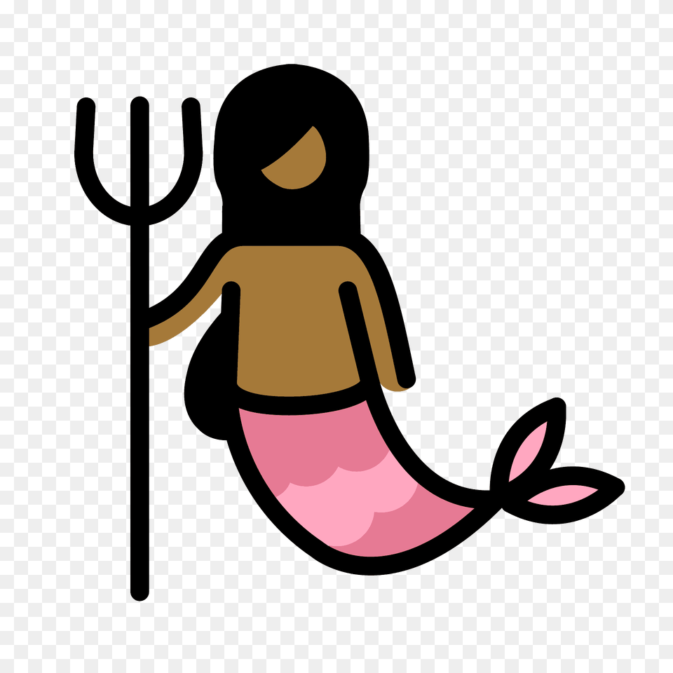 Mermaid Emoji Clipart, Cutlery, Fork Png Image