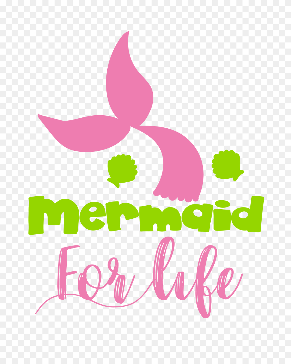 Mermaid For Life Cutting Dxf Pdf Included, Art, Graphics, Floral Design, Pattern Png Image