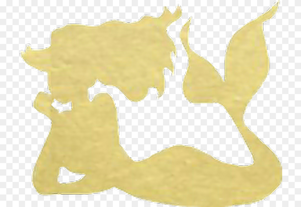 Mermaid Goldfoilsilhouette Mermaidlife Sticker Map, Baby, Person Free Transparent Png