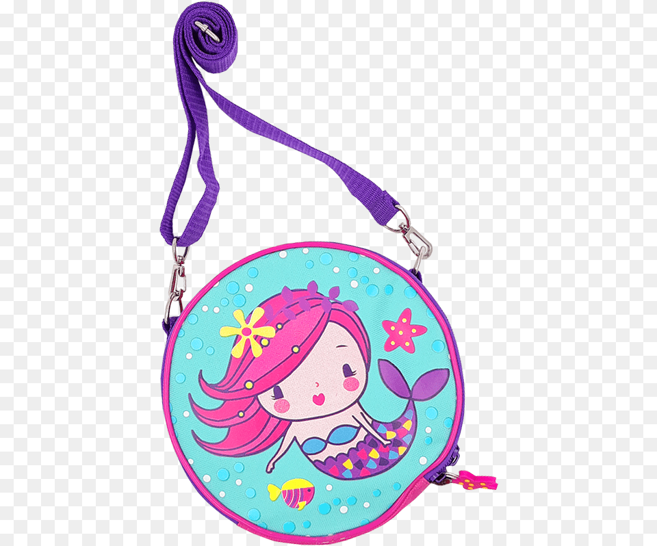 Mermaid Handbag For Kids Illustration, Accessories, Bag, Purse Png Image