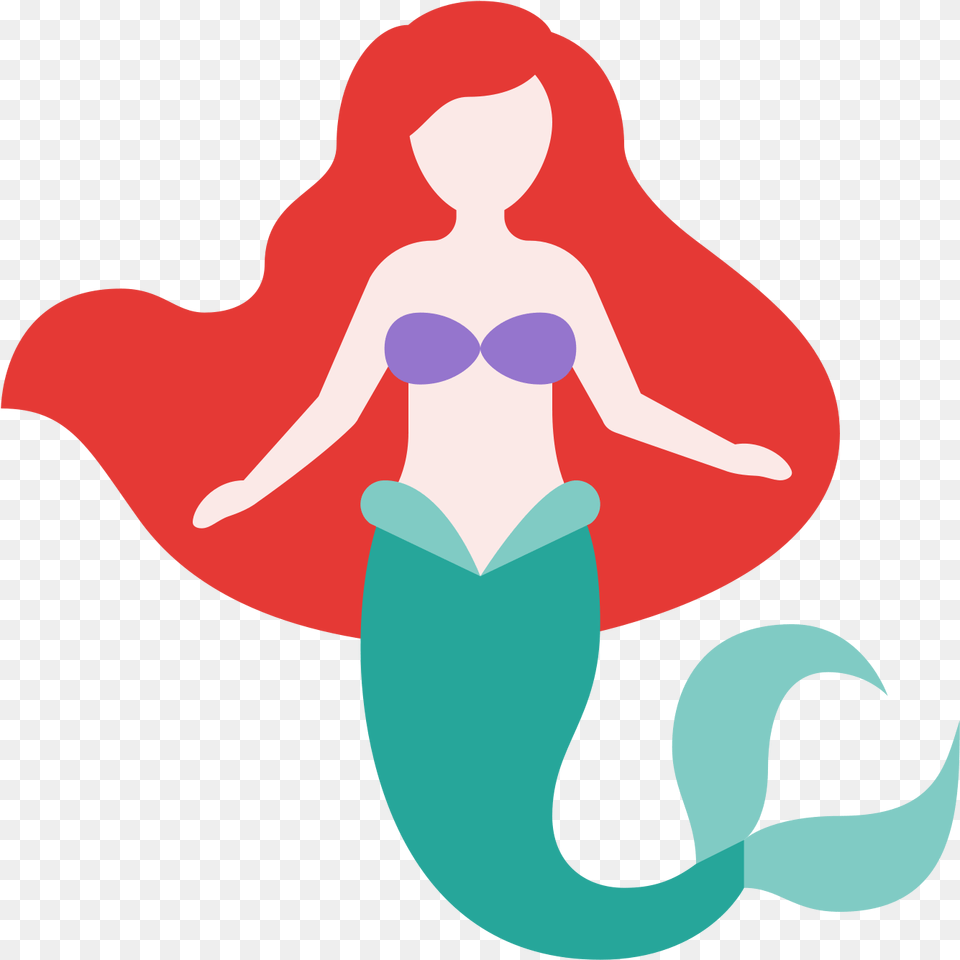 Mermaid Icon In Flat Style Mermaid Icon, Adult, Female, Person, Woman Free Transparent Png