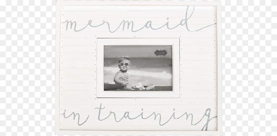 Mermaid In Training Frame Mud Pie, Head, Portrait, Face, Photography Free Png