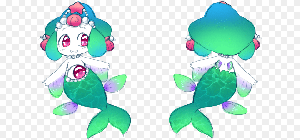 Mermaid Jirachi Cartoon, Baby, Person, Face, Head Free Png