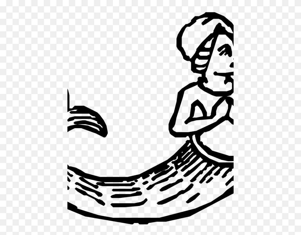 Mermaid Legendary Creature Siren Drawing Tail, Gray Png