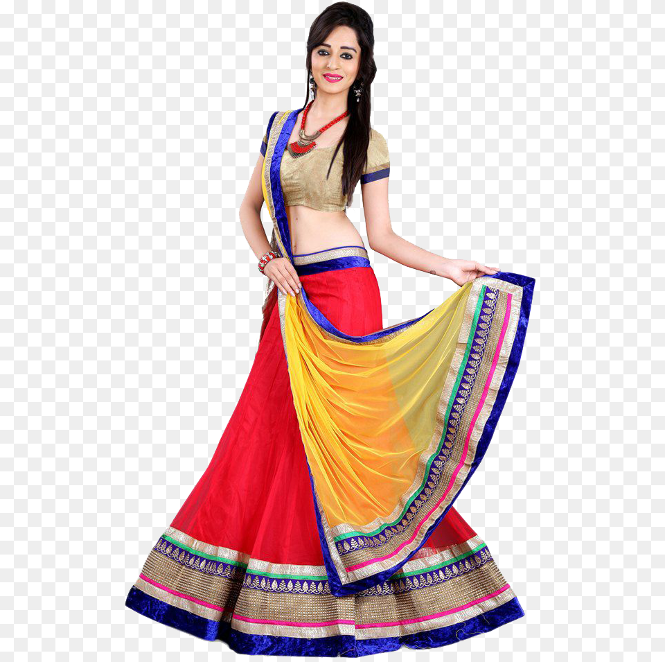 Mermaid Lehenga Image Ethnic Wear For Woman, Adult, Female, Person, Silk Free Png Download