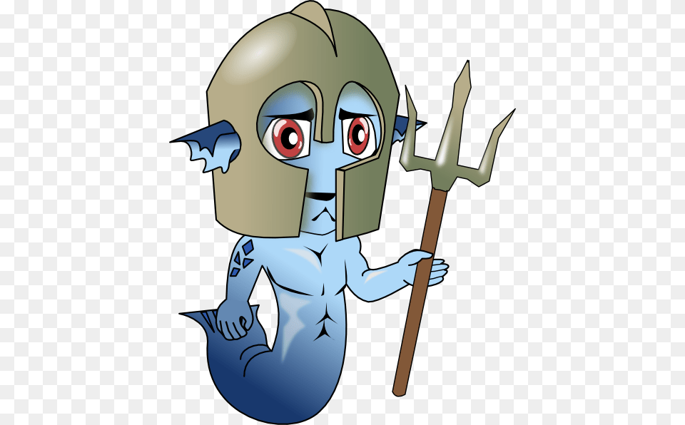 Mermaid Man Clip Art, Weapon, Trident, Baby, Person Free Png Download
