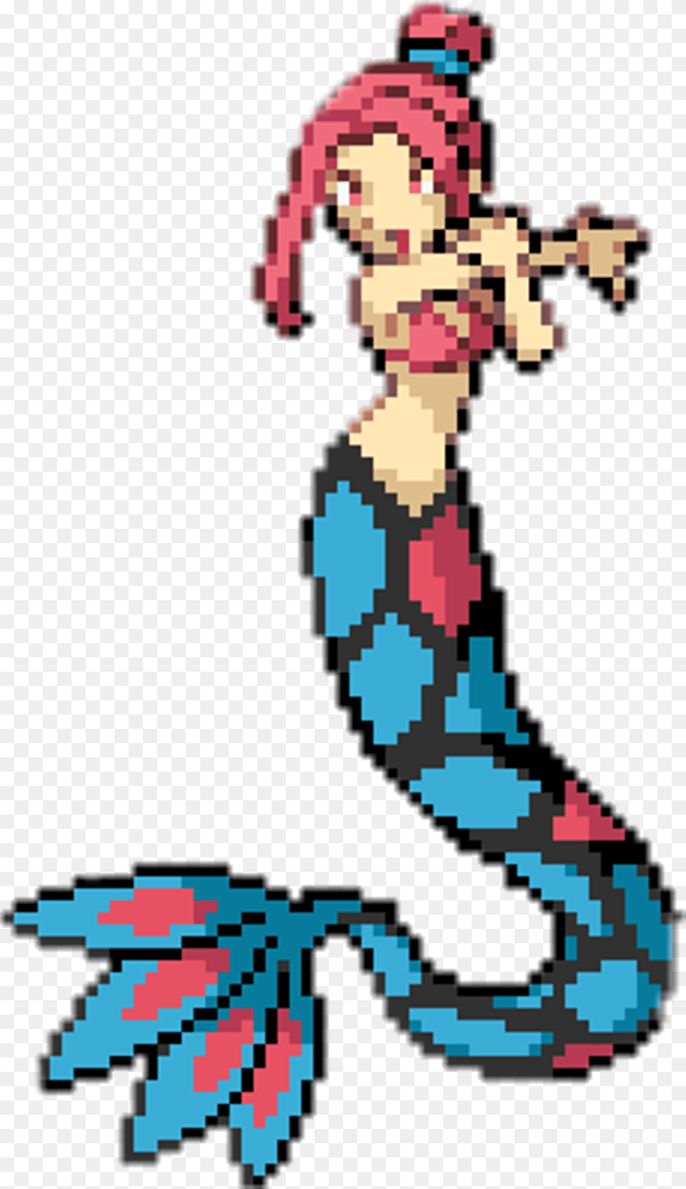 Mermaid Mermaid Sprite Sprite Pixelated Pixel, Person Free Png Download