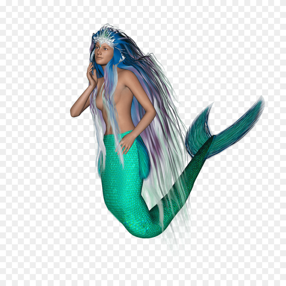 Mermaid Mermaid Tail Mythical Creatures Nature Landscapes Picryl, Adult, Female, Person, Woman Free Png Download