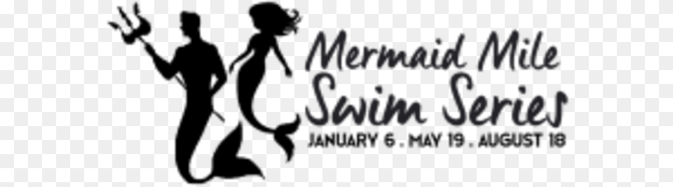 Mermaid Mile Swim, Silhouette, Adult, Person, Man Free Transparent Png