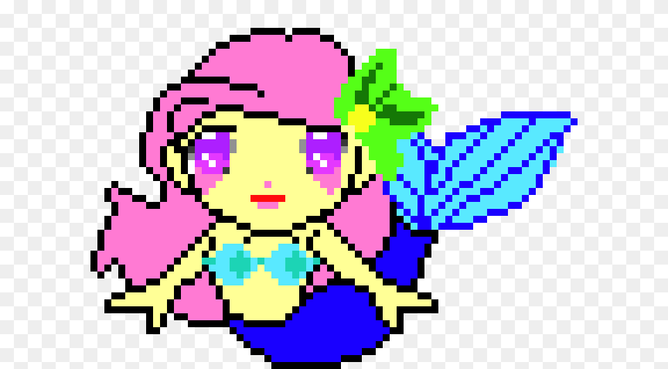 Mermaid Pixel Art Maker, Purple Png Image