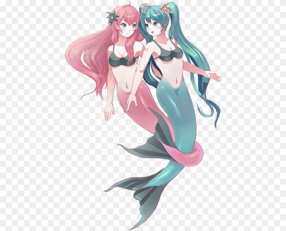 Mermaid Princess Hatsune Miku, Book, Comics, Publication, Adult Free Png Download