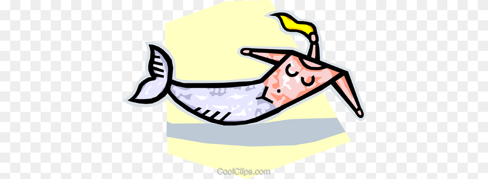 Mermaid Royalty Vector Clip Art Illustration, Animal, Bird, Waterfowl Free Transparent Png