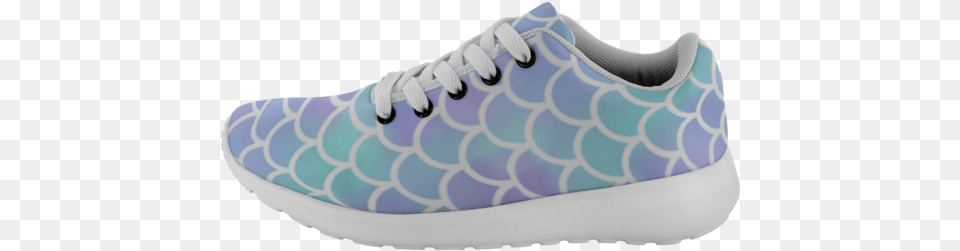 Mermaid Running Shoes With Scales Sneakers, Clothing, Footwear, Shoe, Sneaker Png