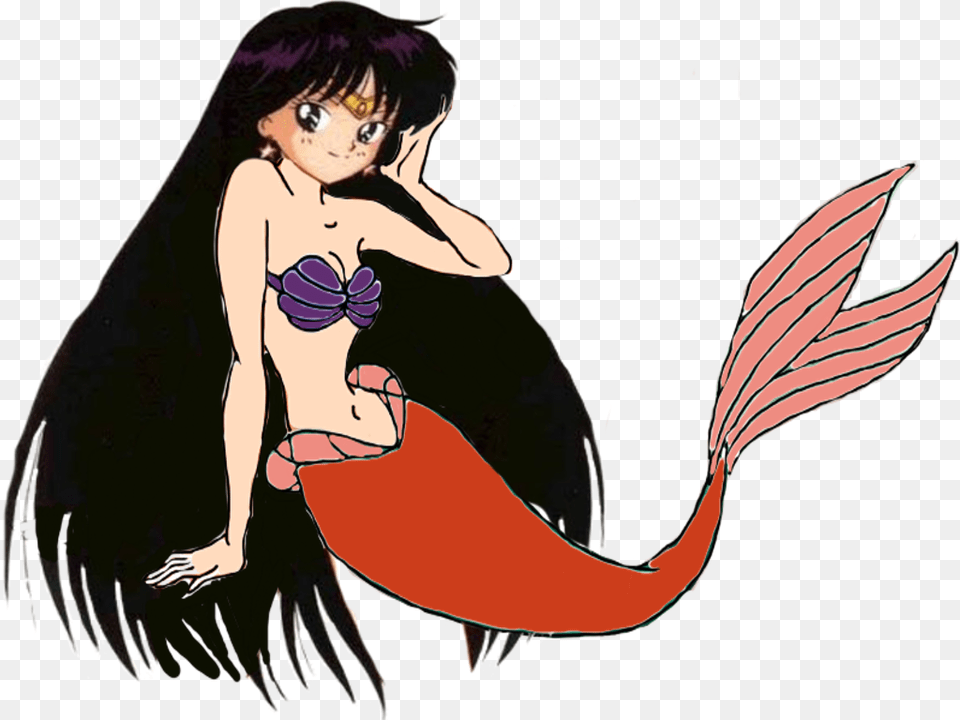 Mermaid Sailor Mars Darthraner83 Mermaid, Book, Comics, Publication, Adult Free Png