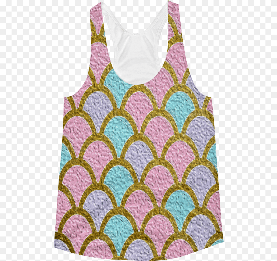 Mermaid Scales, Pattern, Clothing, Tank Top Free Png Download