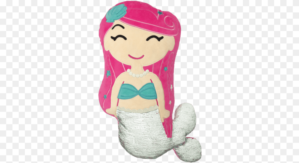 Mermaid Shaped Cushion, Plush, Toy, Baby, Person Free Transparent Png
