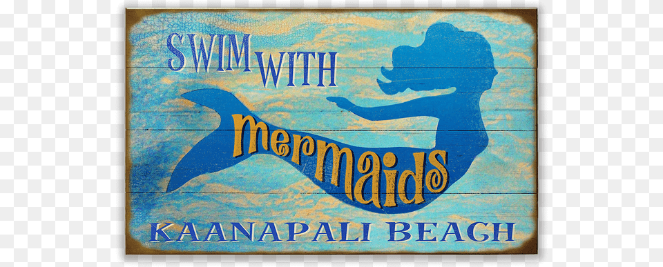 Mermaid Sign, Art, Painting, Advertisement, Person Free Png Download