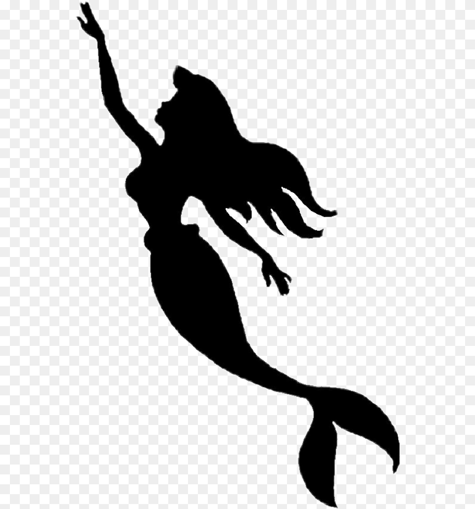 Mermaid Silhouette, Stencil, Person, Dancing, Leisure Activities Free Png