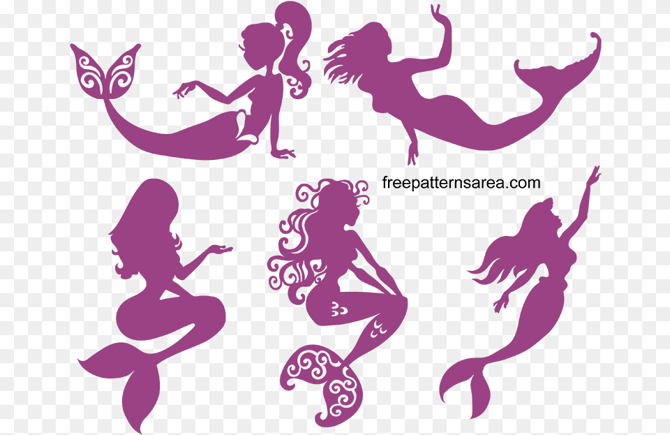 Mermaid Silhouette, Adult, Person, Woman, Female Png