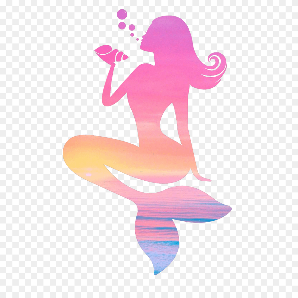 Mermaid Silhouette Background Mermaid, Adult, Female, Person, Woman Png Image