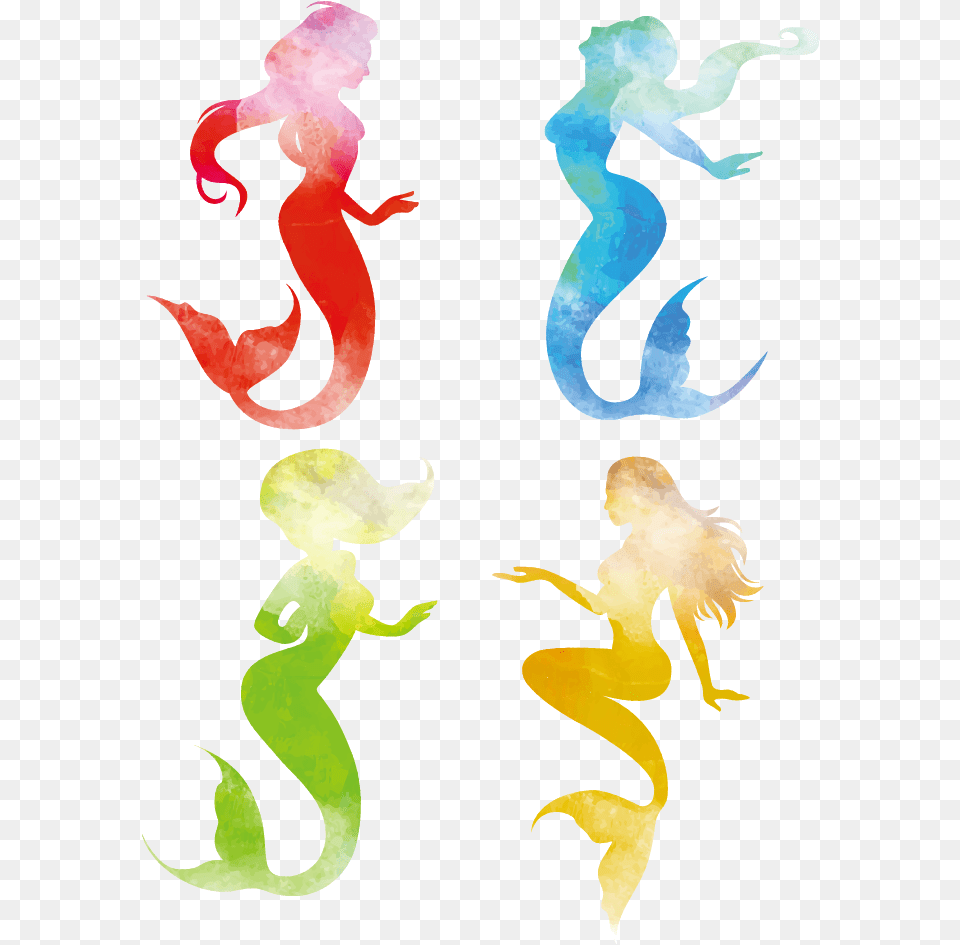 Mermaid Silhouette Illustration Mermaid Silhouette, Adult, Female, Person, Woman Png Image