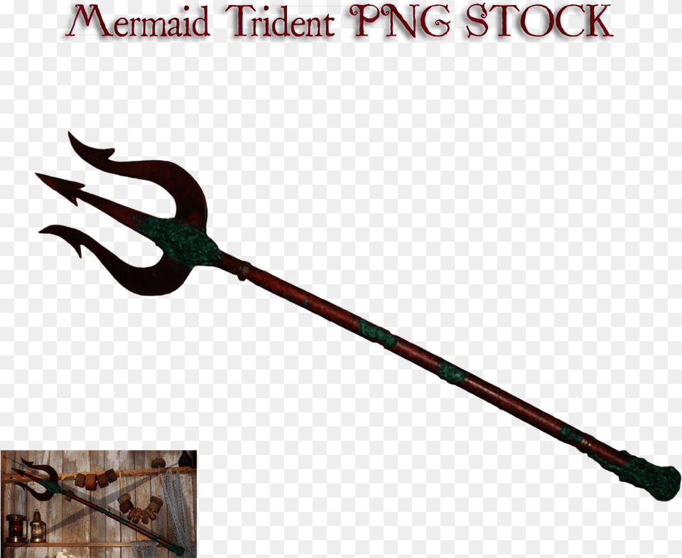 Mermaid Stock By Karahrobinson Art Weapon, Trident, Mace Club Free Png Download