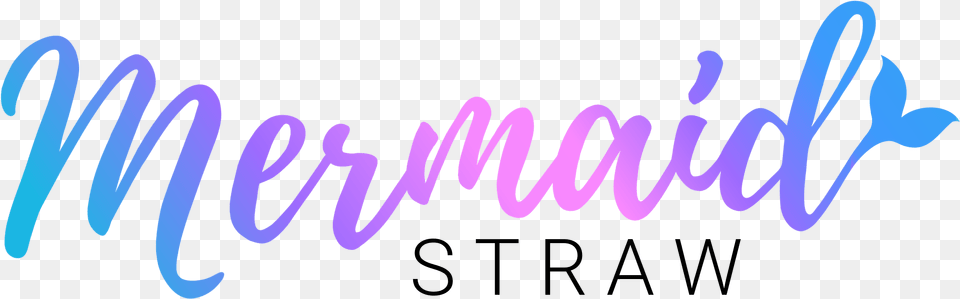 Mermaid Straw Logo Calligraphy, Text, Light Free Png Download