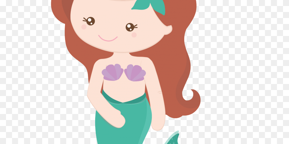 Mermaid Tail Clipart Swimming Mermaid, Baby, Person, Face, Head Png Image