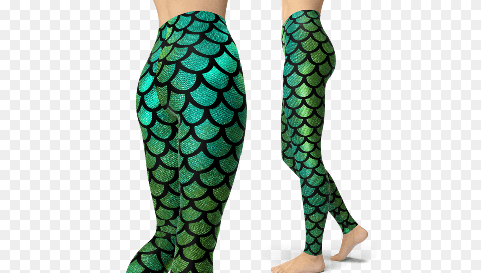 Mermaid Tail Green Leggings Scubadivingaddicts, Clothing, Hosiery, Tights, Animal Free Png Download