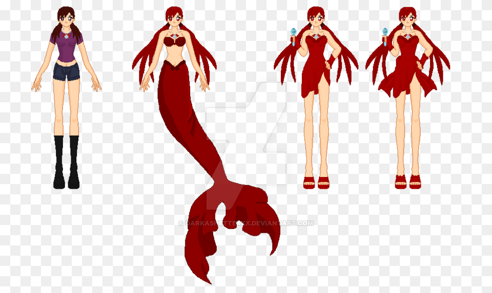 Mermaid Tail Necklace, Adult, Person, Woman, Female Png