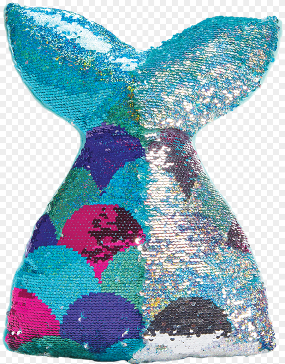 Mermaid Tail Sequin Pillow, Cushion, Home Decor, Rug, Art Png Image
