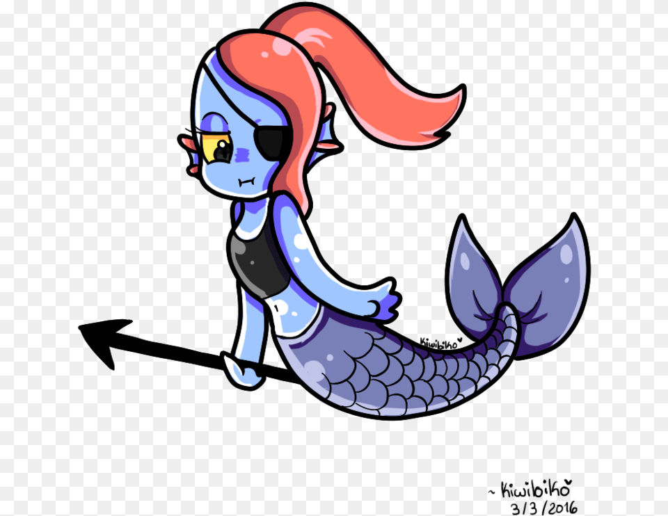 Mermaid Undyne By Koniimelia Image Library Undyne Mermaid, Hardware, Electronics, Face, Person Free Png