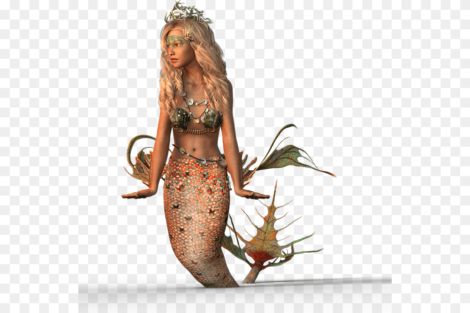 Mermaid Water Creature Creature Nature Female Mermaid Pixabay, Adult, Person, Woman, Figurine Png Image