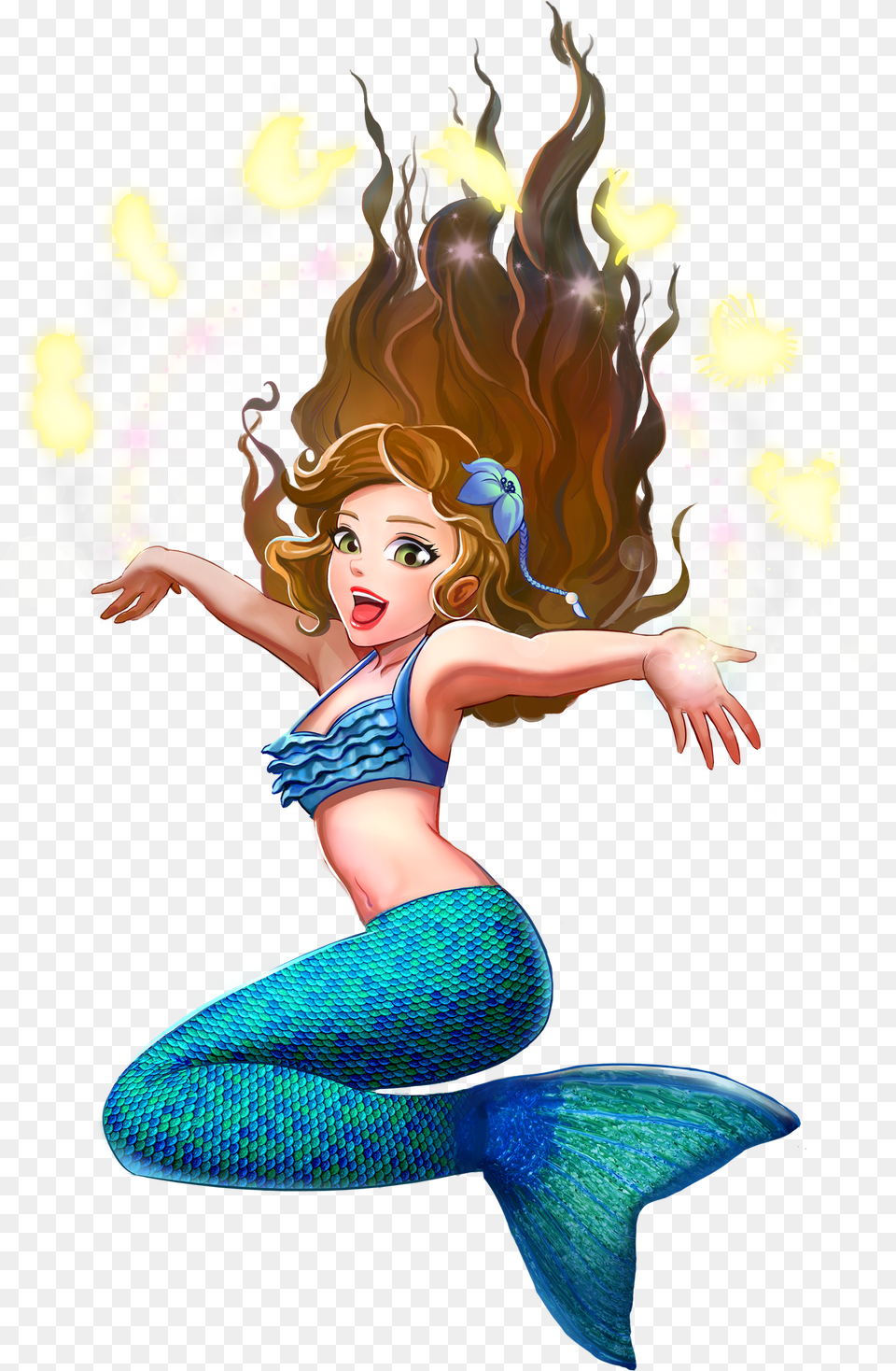 Mermaid Wiki Mermaid Dark Hair Green Eyes, Person, Dancing, Face, Head Png Image