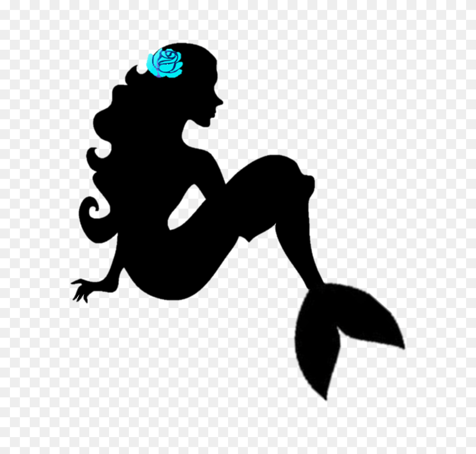 Mermaids Silhouette, Nature, Night, Outdoors, Astronomy Free Png Download