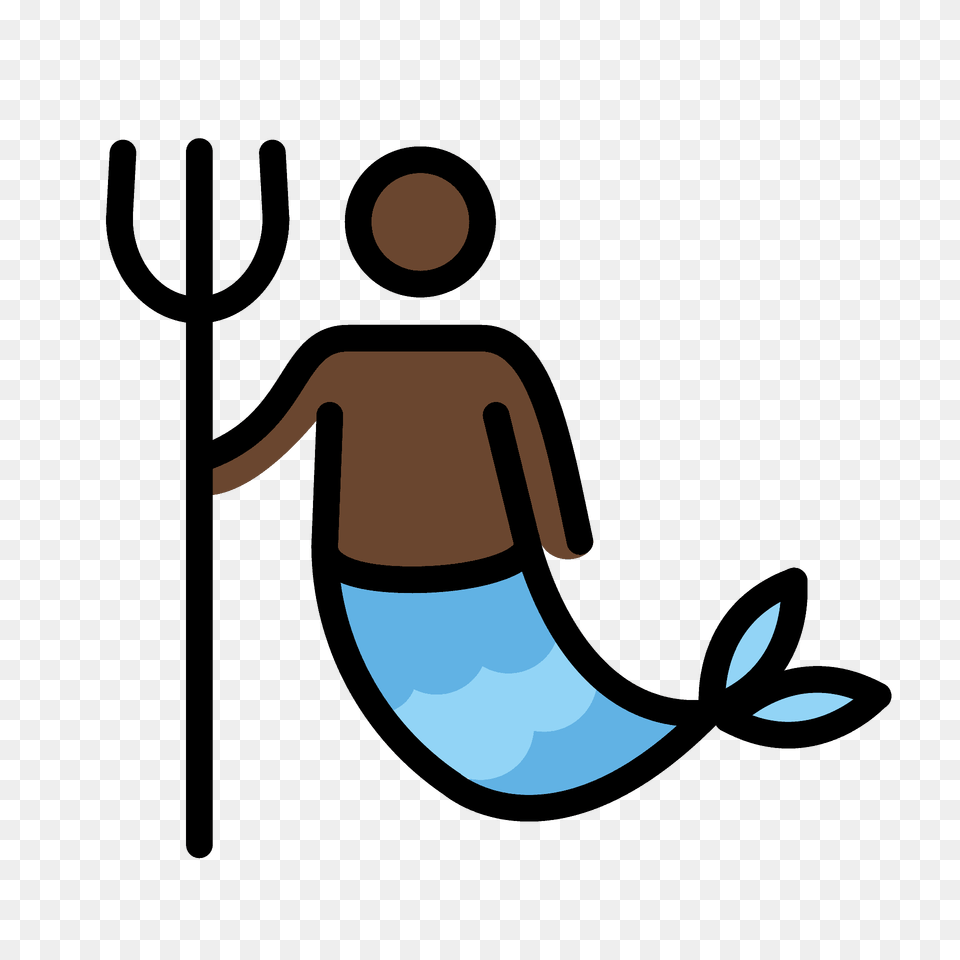 Merman Emoji Clipart, Cutlery, Fork, Trident, Weapon Png