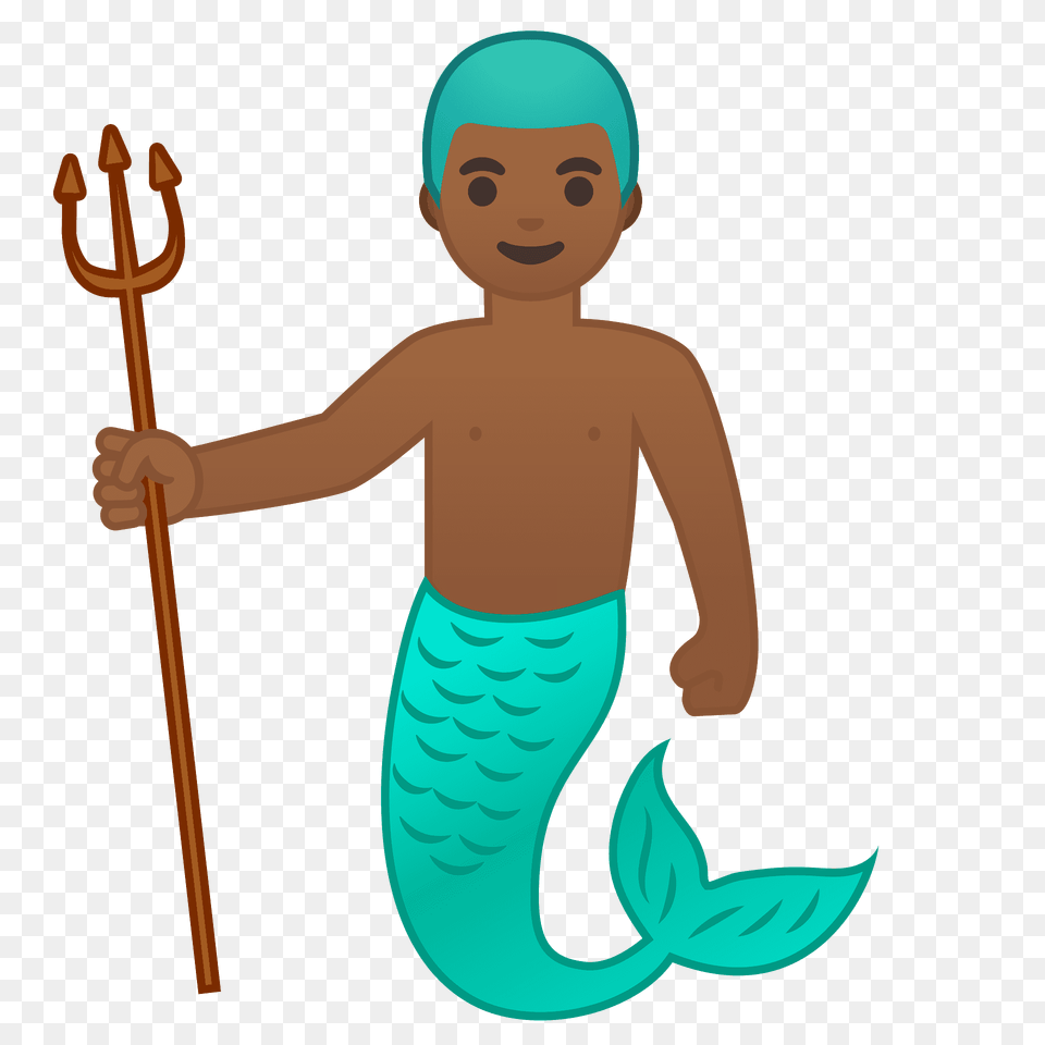 Merman Emoji Clipart, Baby, Person, Weapon, Face Free Png Download