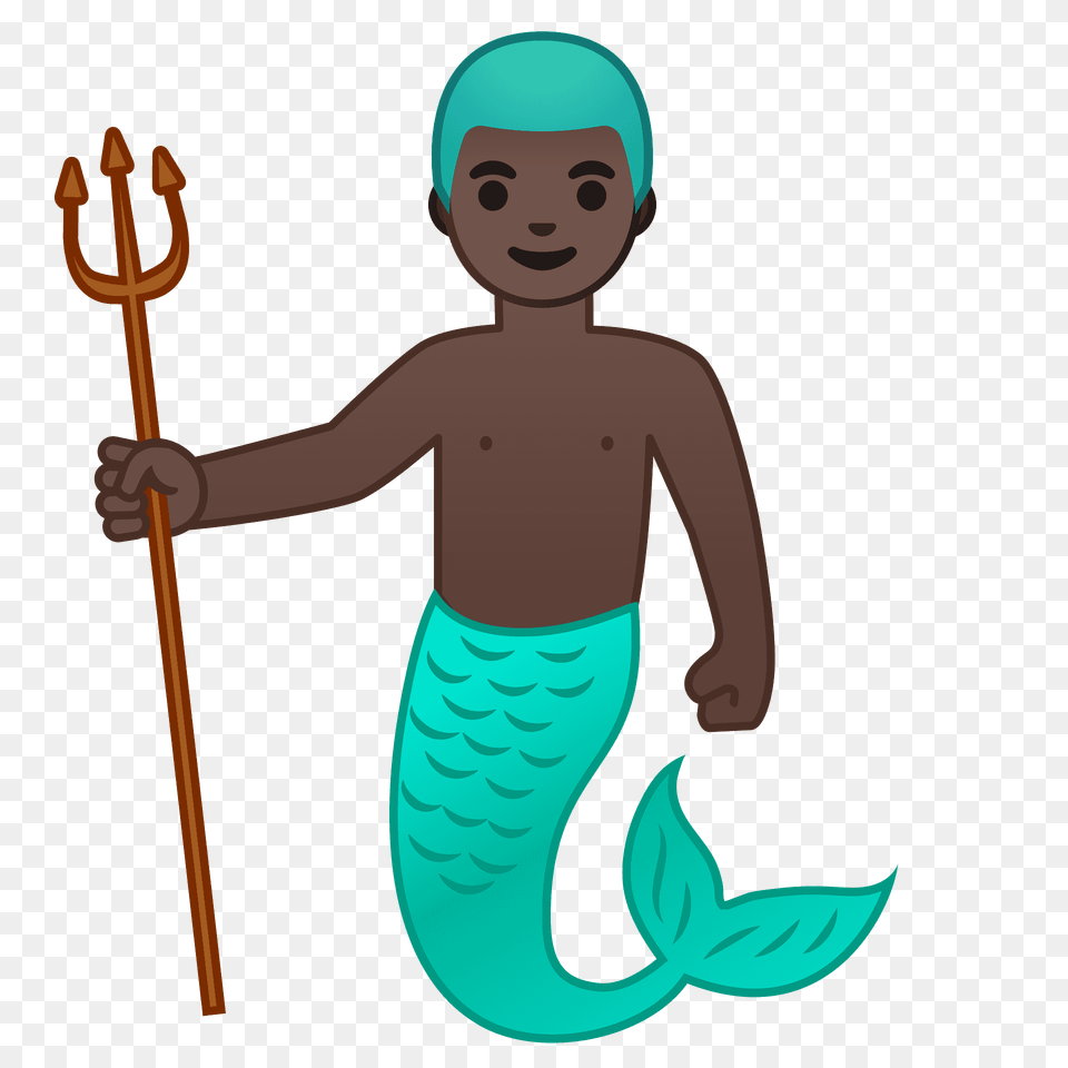 Merman Emoji Clipart, Person, Weapon, Face, Head Free Png