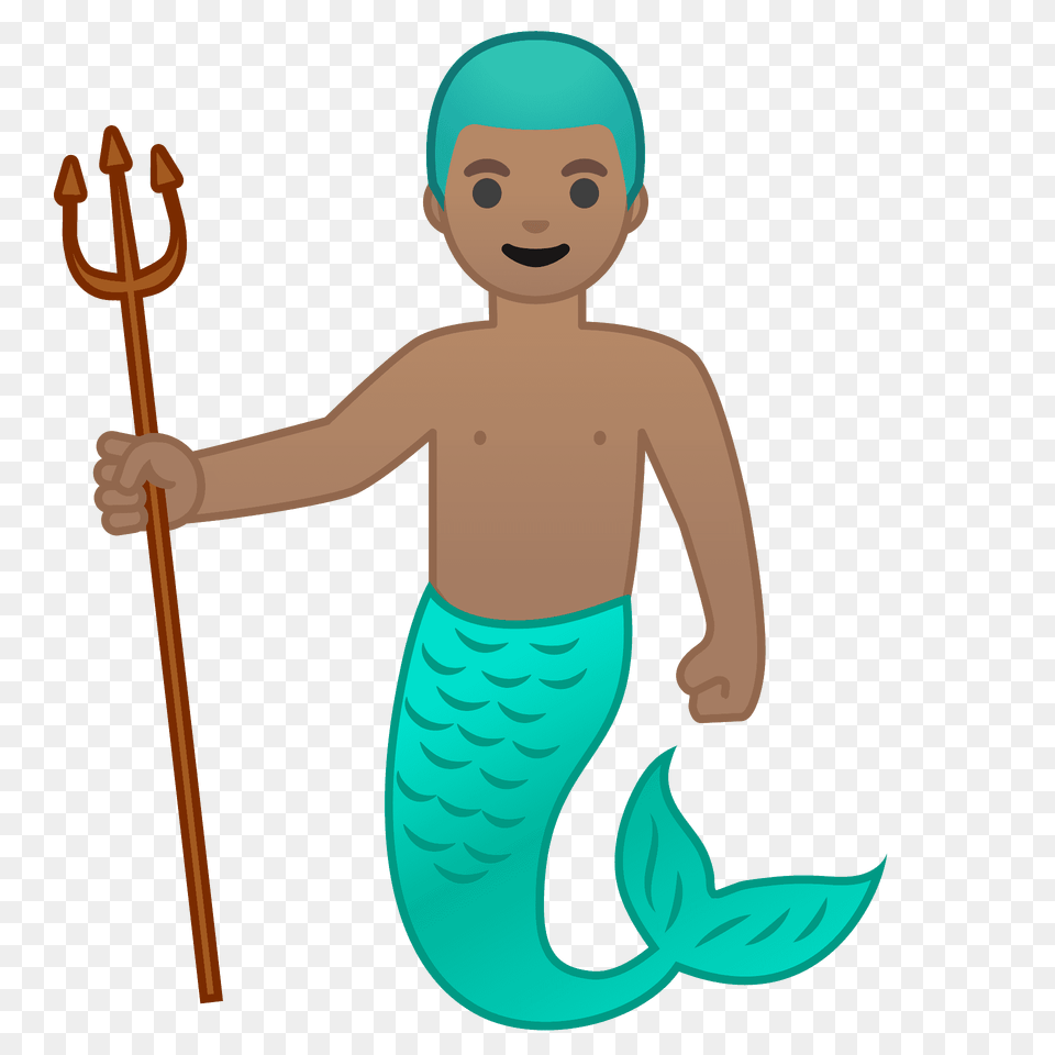 Merman Emoji Clipart, Baby, Person, Face, Head Png