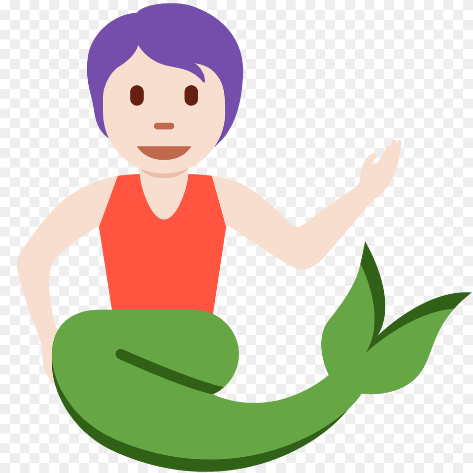 Merperson Emoji Clipart, Face, Head, Person, Baby Png Image