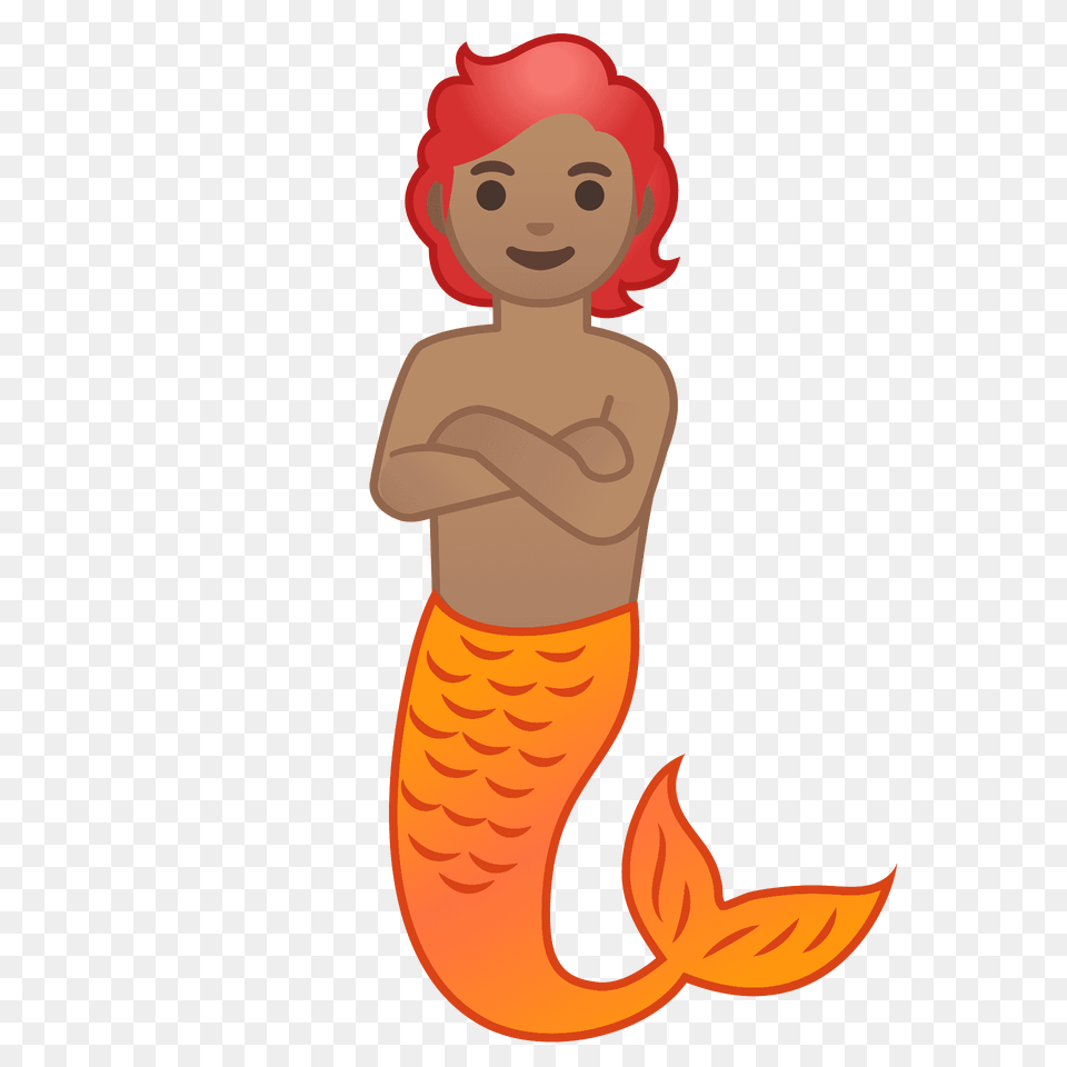 Merperson Emoji Clipart, Baby, Face, Head, Person Png