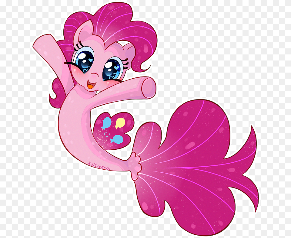 Merpony Pinkie Pie My Little Pony Merpony, Art, Graphics, Face, Flower Png