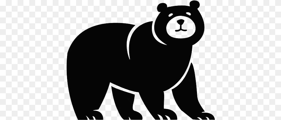 Merriam Park Elementary Child Care Program Black Bear Logo, Animal, Mammal, Wildlife, Black Bear Png